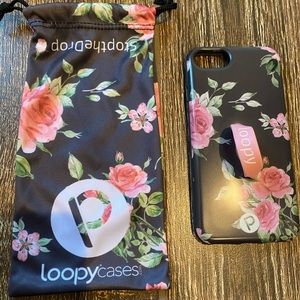 Loopy floral pattern iPhone 8 case